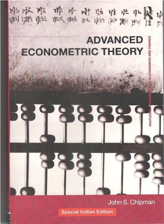 ADVANCED ECONOMETRIC THEORY | Special Indian Edition
